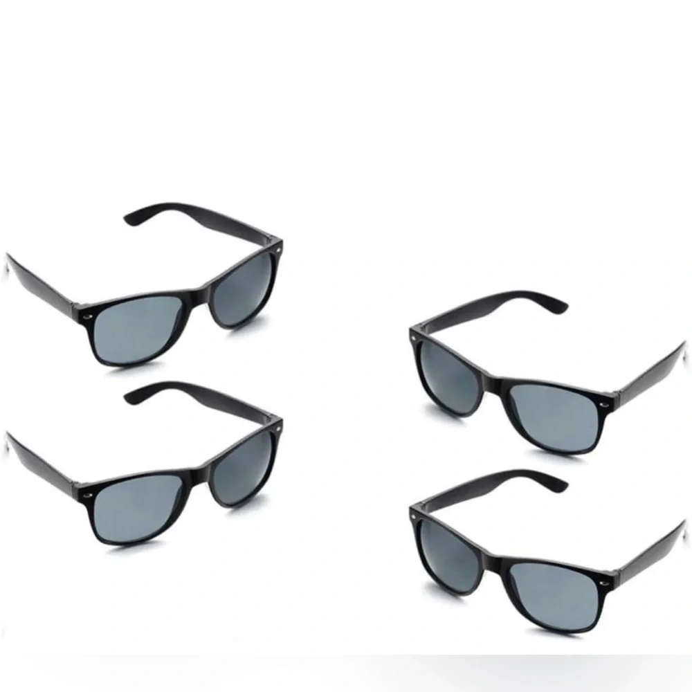 {SHEIN} 4-Pack Kids Party Favor Unisex Sunglasses, Black